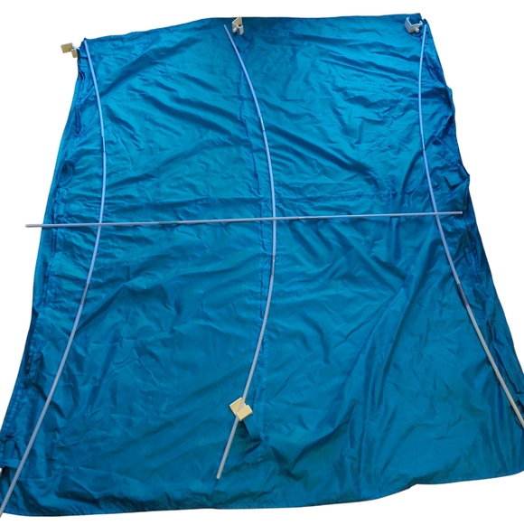 IKEA Kura Bed Tent Canopy, Kids Twin Size Blue Tarp, Bunk Bed, Loft Bed, Open - Picture 4 of 10